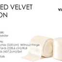 4 x Vitalizart Cream White Ribbon 1.5" Silky Velvet Ribbon Handmade Frayed Edges for Glossy Gift Wrapping Christmas Tree Ornaments Wreath Garland Holiday Decorations 5 Yd Total Ivory