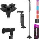 Tall Men's Walking Cane 42.52 in. Extra Long Walking Canes Easy to Travel is Suit for Big People Over 5 Feet 9 Inches (Black)