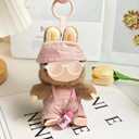 Doll Clothes (NO Doll) 15cm 17cm Pink Outfits for Dolls Cute Pink Hat Camere Glasses Exquisite Clothes Accessories Compatible