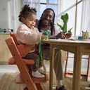 Stokke Tripp Trapp High Chair 2 (Natural), Cushion 2 (Nordic Grey) + Stokke Tray (White) - Includes Chair + Baby Set with Removable Harness for Children 6-36 Months