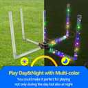 Outdoor Ring Toss Game, Upgraded 15-Inch Backyard and Lawn Games for Adults & Kids, Backyard Camping Sports Activities, Best Party Gifts for Ages 8-12+ Years Old, LED Ring Toss with Carry Case