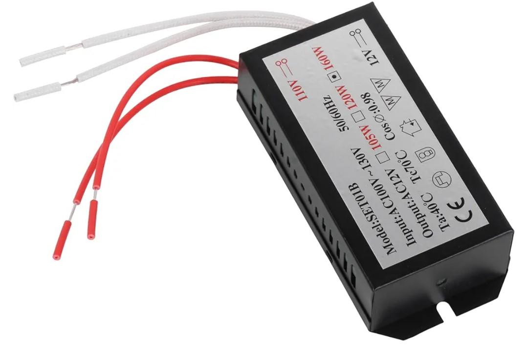 Electronic Transformer 160 Watt Max output 110 Volt Input / 12 Volt Out Put Transformer