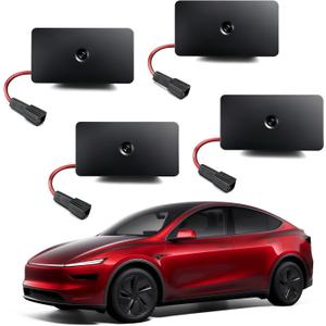 LOWEEY 4K Car Door Lights Logo Projector, Premium Accessories Compatible with All Tesla Model Y Juniper Model 3 Highland X S, OEM Style Ultra-Bright No Fade 3D Laser Puddle Welcome Ghost Light(2 Pack)