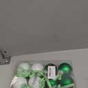 Vinsot 12 Pcs St. Patrick's Day Ball Ornaments 2.4 Inch White Green Shamrock Bulb Ornaments Irish Hanging Tree Decorations St. Patrick's Day Decorations for Home Tree Festival Party Decor