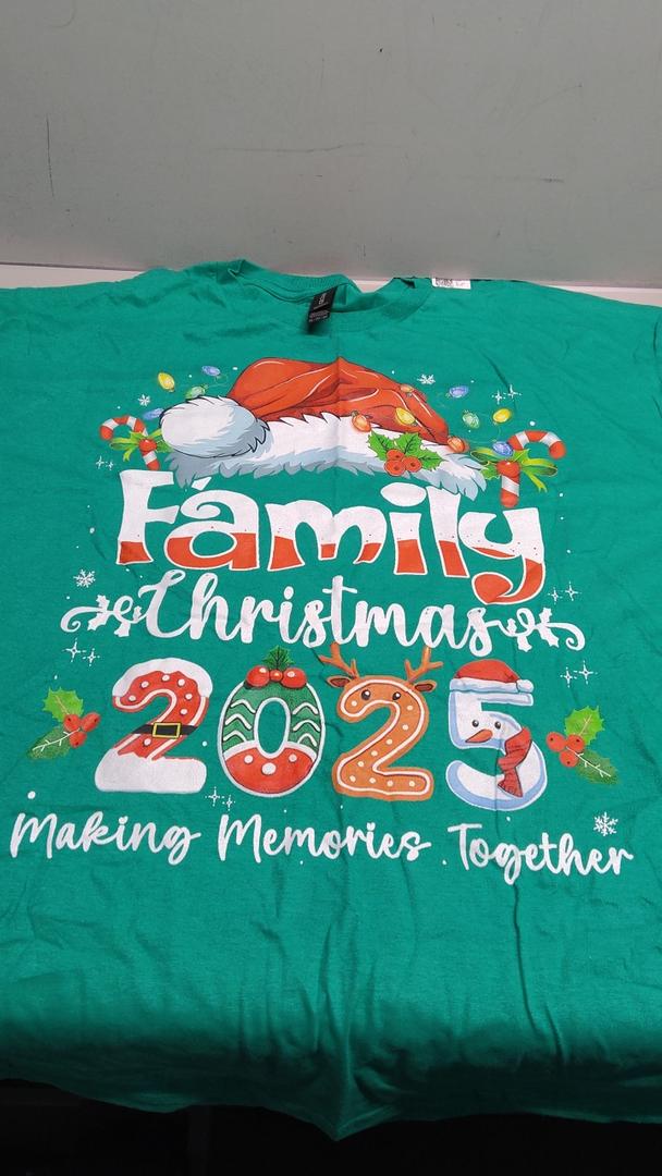 Family Christmas 2025 Matching Outfit Xmas Squad Santa TShirt 2XL