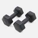 RBX 4LB Pair Hex Dumbbell 2LB EA - Black