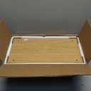 TUTOTAK Small End Table with Charging Station, Narrow Side Table with USB Ports and Outlets, Skinny Sofa Table, Slim Nightstand, Living Room, Bed Room, Natural TB01BN060 (2-Tier7.9"D x 15.8"W x 22.5"H)