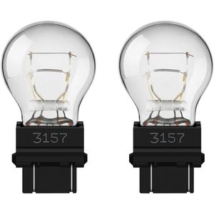 3157 Bulb, 2 Pack 3157 4157 Brake Light/Tail Lights/Turn Signal Auto Bulbs(12V P27-7W 3000K) Trailer Bulbs Universal Fit for Most Cars(White)