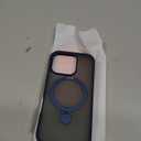 TORRAS Ultra Magnetic Ostand for iPhone 16 Pro Case [Fit for MagSafe] [Sturdy Stand & Ring Holder] Mil-Grade Shockproof Matte Anti-Scratch Slim Protective Kickstand Case, Navy Blue 6.3 inch