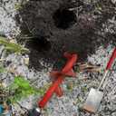 TCBWFY 4"x12" Auger Drill Bit for Planting Digging Holes,Garden Plant Flower Bulb Auger Spiral Drill Rapid Bulb Planter Earth Auger Bit Post or Umbrella Hole Digger for 3/8" Hex Drive