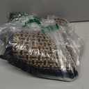 Door Mat 17"x30", Dirt Resistant and Absorbent, Non-Slip Rubber Backing Floor Mats, Easy Clean Low-Profile Doormat for Entryway, Front Door, Inside Entrance, Black