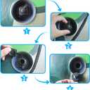 3 x Inflatable Boat Air Valve, 2pcs Air Valve Inflatable Boat Spiral Air Plugs One-Way Inflation Replacement Screw Boston Valve for Boats Rubber Dinghy Raft Kayak Pool Boat Airbeds (White)