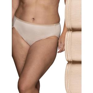 Vanity Fair Women's Illumination Hi Cut Panties, Silky Stretch & Satin Trim (XXL)