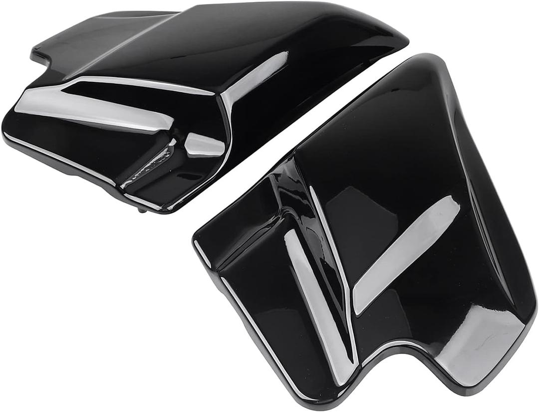SHMT ABS Left Right Side Cover Panel Vivid Black for Harley Touring Street Glide FLHX Electra Glide FLHT Road Glide FLTR Road King FLHR 1997-2007
