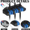 Seenelling 2 Pcs Magnetic Fishing Rod Holder for Car Fishing Pole Rack Vertical Rod Storage Holders for Truck Bed Boat Wall Garage Door