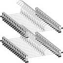 NORTHERN BROTHERS Pants Hangers, 10Pack Skirt Hangers for Women Adjustable Hangers for Men Kids Jeans Pant Trouser Clothes Space Saving