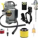 FOR FourTrax 250 Carburetor 1987 1988 1989 1991 1992 with IC&CDI BoxTank Shut Off Valve17254-HM8-000 Filters