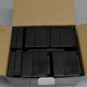 ANNKUT Rectangle Bed Risers, 3 Inch Heavy Duty Adjustable Furniture Risers for Bed Sofa Table and Couch LiftSupport Up to 1,300 Lbs (4 Pack-Black)