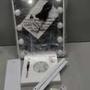 COOLJEEN Makeup Mirror Vanity Mirror with Lights - 12 Led Bulbs Lighted Hollywood Mirror, 10X Magnification,3 Color Modes, Touch Control, Women Gift (White)