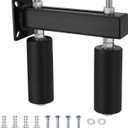 6 Inch Slide Gate Guide Rollers, Gate Roller Guide with Heavy Alloy Steel Assembly Dual Hard Nylon Rollers Rust Proof Sliding Gate Rollers Slide Gate Guide Post Rollers