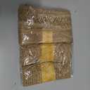 4 Rolls Burlap Ribbon Wired Natural Jute Burlap Lace 1.6-2 Inch x 16.4 Yard Wrapping Ribbon for Crafts, Big Bows, Spring Outdoor Decoration, Wedding Gift Wrapping, Wreath, Holiday Party DIY Home Decor