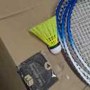 HIRALIY Badminton Set, 4 Rackets, 12 Birdies, 1 Carrying Bag, 4 Grip Tapes