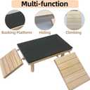 Bearded Dragon Basking Platform Climbing Tank Accessories Reptile Hideout
Multi-function,Habitat Décor,with climbing ramp reptile basking rock mat,for leopard gecko lizard tortoise snake
