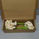 Floroom Ranunculus Artificial Flowers 18 Pcs Champagne Faux Silk Mini Ranunculus Bulk Fake Wedding Filler Flowers for DIY Cream Bouquets, Centerpieces, Bridal Shower Decorations & Arrangements