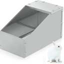 1 Pcs Galvanized Metal Rabbit Nesting Box, 18.5 * 10.6 * 10 Inch
