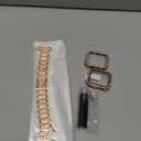 Mesime Compatible for Apple Watch Band with Screen Protector Case, Jewelry Replacement Bands 46mm 45mm 44mm 42mm 41mm 40 mm 38mm 2 Pack Protective Cover for iWatch Series 11/10/9/8/7/6/5/4/3/2/1/SE Women