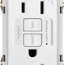 Legrand radiant 1597TRWCCD12 15 Amp GFCI Self Test Tamper Resistant Decorator Duplex Outlet, White (1 Count)