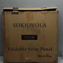SOKIOVOLA NType 16BB 100W Portable Solar Panel for EF/Jackery/Bluetti/Anker Power Station,ETFE Foldable Solar Panel Charger 25% High Efficiency USBA & QC3.0 Output IP68 for Blackout Camping RV