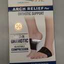 Copper Fit CFACBP Health Unisex Arch Relief Plus with Built-In Orthotic Support, Black