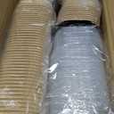 50-Pack 19oz Disposable Kraft Paper Bowls with Lids and Forks, Disposable Meal Prep Containers Bowls Disposable Food Prep Container with Lids, Freezer and Microwave Safe for Hot Soup Cold Food Takeout