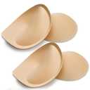 Nimiah Super Thick Push-up Inserts - 2 Pairs Sew in Bra Cups for Dress Breast Enhancer Add Cleavage in Swimsuit Sports Tops