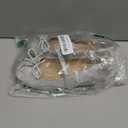 K KomForme Girl's Bow Mary Jane Dress Shoes Ballet Princess Flats with Rhinestone Strap for Party Wedding School, 1 Big Kid