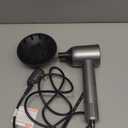 Hair Blow Dryer with Diffuser: 1500W High-Speed Brushless Motor 500M Ionic Technology, Thermo-Control Low Noise for Curly, Straight & Damaged Hair, Home Travel Salon (Grey)