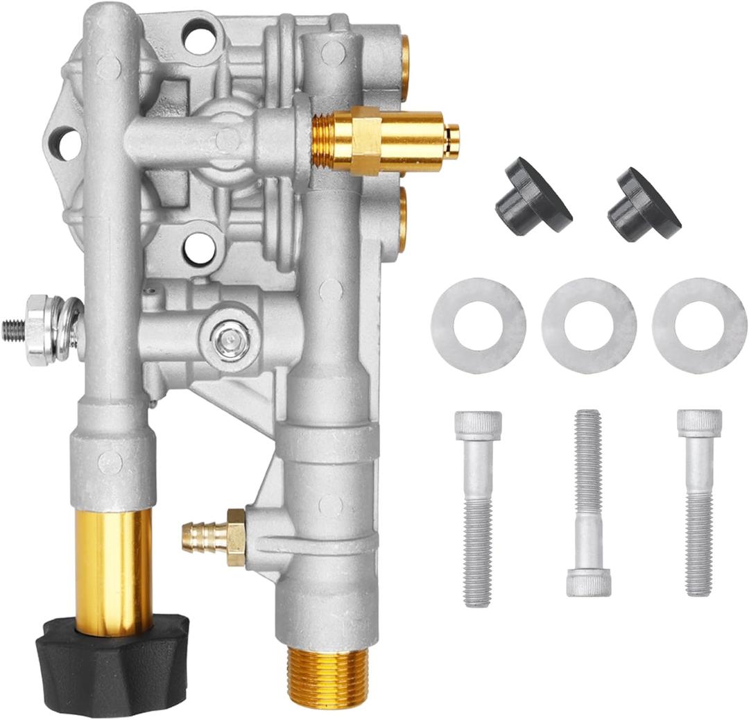 (50)
7108366 Pressure Washer Pump Manifold Replacement Kit for 510020 and 520006 Axial Cam Pressure Washer Pumps