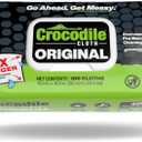 Crocodile Cloth Original Cleaning Wipes, Heavy-Duty Multi-Surface Hand & Tool Wipes, Water-Based, Safe on Skin, 100 Count, 15 x 10 Inch