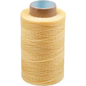 284 Yards Waxed Thread, 210D Heavy Duty Wax Upholstery Thread for Leather Sewing, 0.8mm Flat Waxed String for Bookbinding/Shoe Repairing/Leather Projects