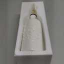 Sweejar Ceramic Olive Oil Dispenser Bottle 20 Oz Relief Opaque Oil Cruet Protects To Reduce Oxidation Suitable for Storage Vinegar, Soy Sauce, Coffee Syrup, Liquids, Set Of 1 (Beige Gold Spout)