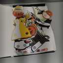 7PCS Halloweens Honeycomb Centerpieces, Halloween Party Decorations, Black Cat Ghost Table Centerpieces Spooky Theme Birthday Table Toppers for Home Mantel Tray Halloween Party Decor