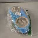 Master Pet Supply Double Dog Bowls Set with Elevated Base and 2 (8 oz) Stainless Steel Removable Dishes (True Blue)  Double Cat Food Water Bowl, Dog Puppy Food Bowl Set, Rust Resistant