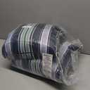 Arden Outdoor Toss Pillow, 2 Pack, 16 x 16, Rain-Proof, Fade Resistant Sapphire Aurora Blue Stripe