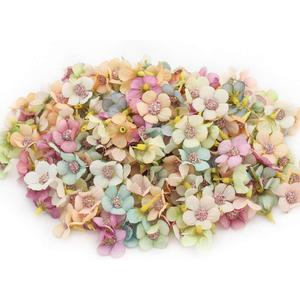 PATIKIL 0.79" Artificial Daisy Flower Heads, 50 Pack Silk Daisy Fake Heads for Wedding Floral Bouquet Decoration DIY Craft Making, Multi-Color
