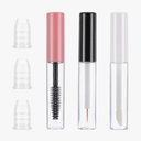 3Pcs Empty Mascara Tube and Wand, 5ml Empty Cosmetic Tubes with Different Brushes, Ideal for Castor Oil DIY Cosmetics