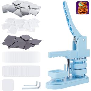 MK.Bear Fridge Magnet Button Maker Machine 50mm/1.97 inchSquare-Shaped Pin Maker Machine for Refrigerator Magnet, DIY Square Button Press Machine with 100 Sets Fridge Magnet Button Maker Supplies MK.Bear Fridge Magnet Button Maker Machine 50mm/1.97 inchSquare-Shaped Pin Maker Machine for Refrigerator Magnet, DIY Square Button Press Machine with 100 Sets Fridge Magnet Button Maker Supplies