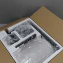 Floor Lamp with Linen Shade, Dimmable Tall Standing Lamp with Remote Control & 3 Color Temperatures, Modern Floor Lamps for Living Room Bedroom Office Corner, 9W LED Bulb Included (Beige)