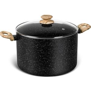 MICHELANGELO Stock Pot with Lid, 10 Quart Large Pot for Cooking, Nonstick Cooking Pot with Healthy Coating, Non Stick Soup Pots Induction Compatible