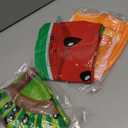 Pool Floats Kids, 3 PCS Pool Tubes Fruit Tubes for Floating Inflatable Swim Rings Round Portable Floaties for Kids Watermelon Orange Lemon Swimming Rings for Girls Boys Pool Beach Lake Summer Party